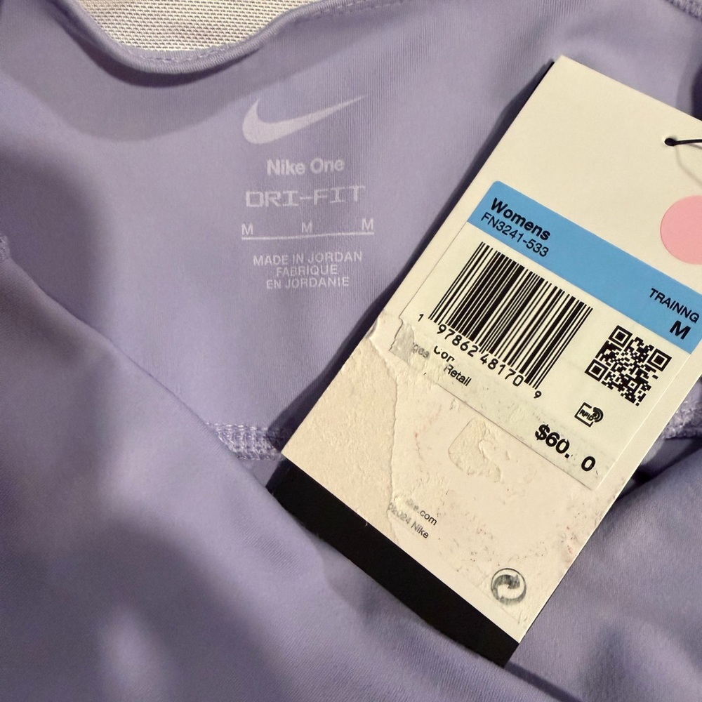 NWT Nike Dri-FIT Trainer Leggings Lavender Size Med - Picture 4 of 4